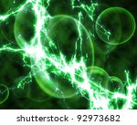 abstract lightning green