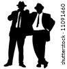 stock vector : Businessmen in Black