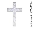 silver christian cross