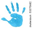 Coloured Hand Print