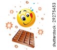 Welcome to the Daily Grind where you can unwind  - Page 7 Stock-vector-smiley-ball-wishing-to-taste-sweet-chocolate-29275453
