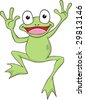 jumping frog cartoon