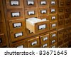 LIBRARY CARD CATALOG ANTIQUE FURNITURE