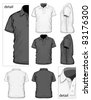 Polo shirt vector design