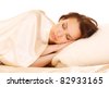 stock photo : The attractive sleeping redhead women stock photo : The attractive sleeping redhead women