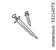 dagger drawing