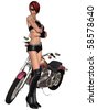 sexy womanclass=motorcycles