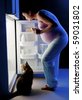 Teen dance in bank lot 8 21 64 4 stock photo pregnant woman and her pet looking for food in the fridge 59031802 Teen dance in bank lot 8 21 64 4