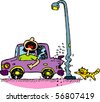 Cartoon Dented Car
