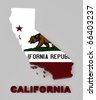 California+flag+map